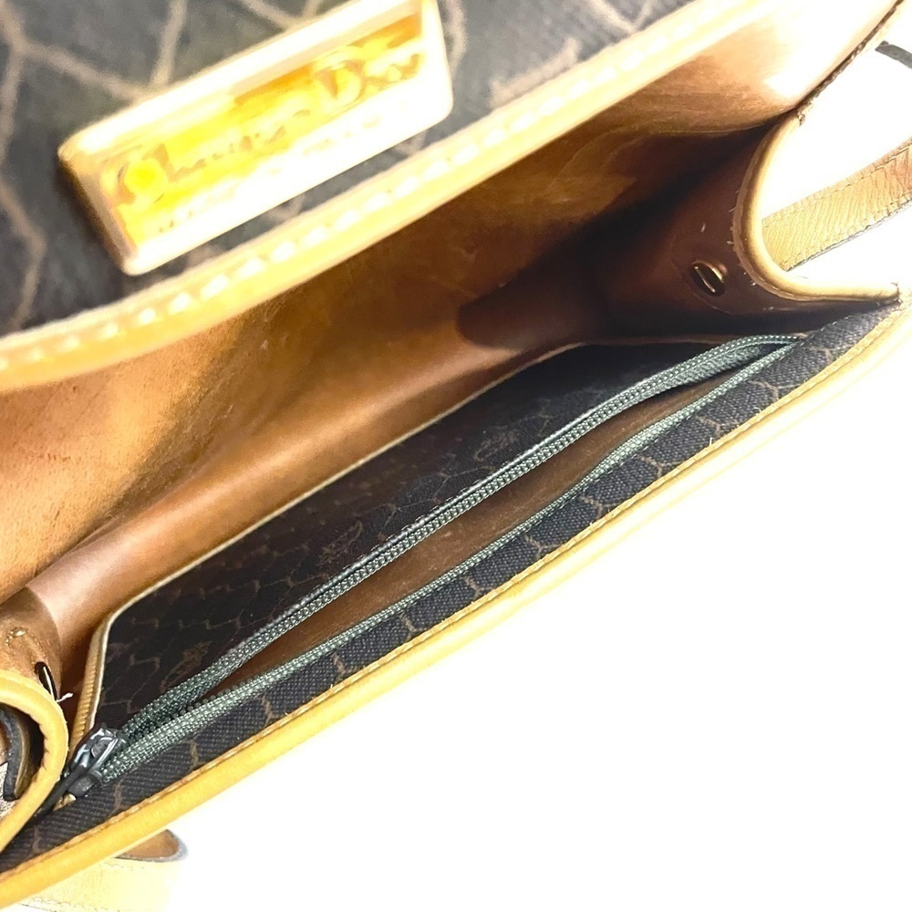 LEATHER Christian Dior Honeycomb Crossbody Purse - Picture 12 of 16